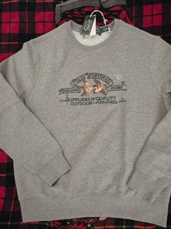 Ralph Lauren Other - Sportsman  Gray Crewneck Sweatshirt with Duck Graphic
